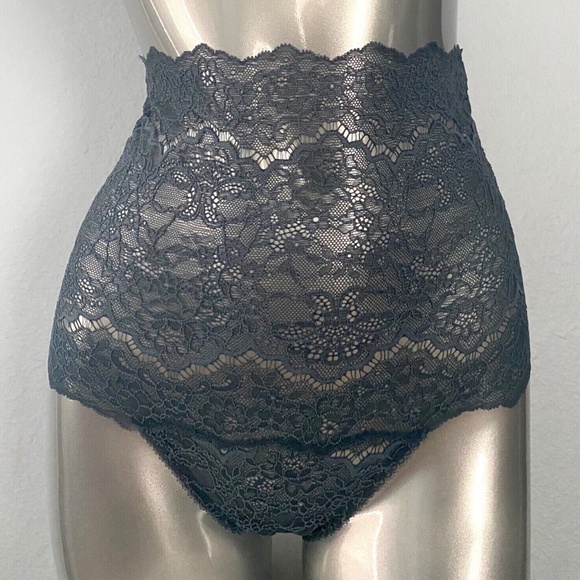 Victorias Secret Nwt Corded Lace Lot of 2 High Waist Thong Panty Panties Small S - Picture 5 of 7